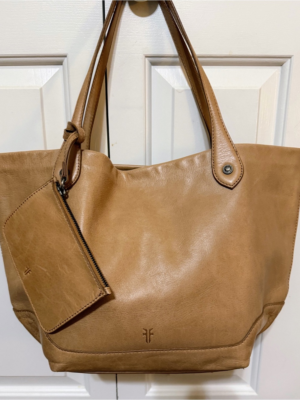 FRYE Tan Leather Tote